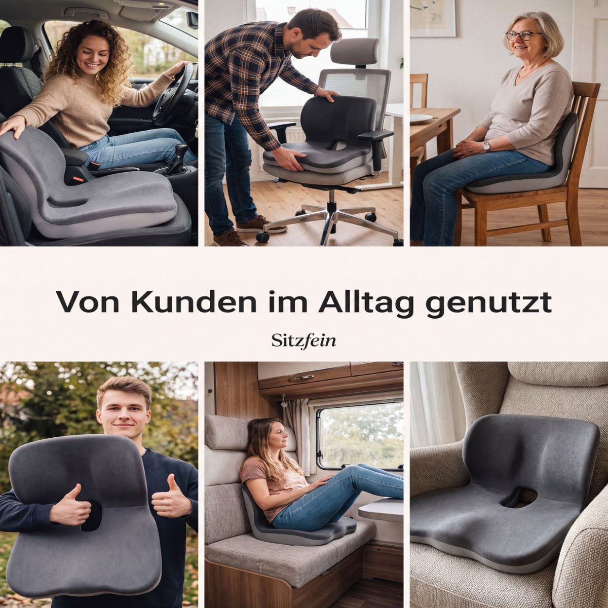 Sitzfein™ Orthopädisches Sitzkissen